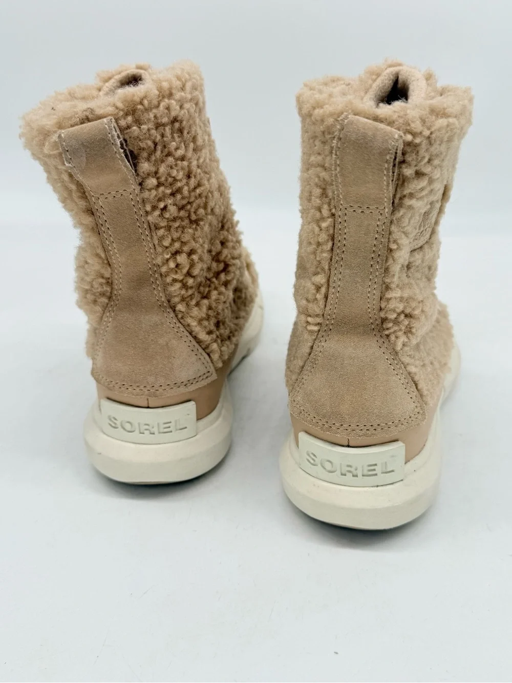 Sorel Youth Explorer Cozy Snow Boot Kids Size 4 Waterproof Insulated Cream Beige